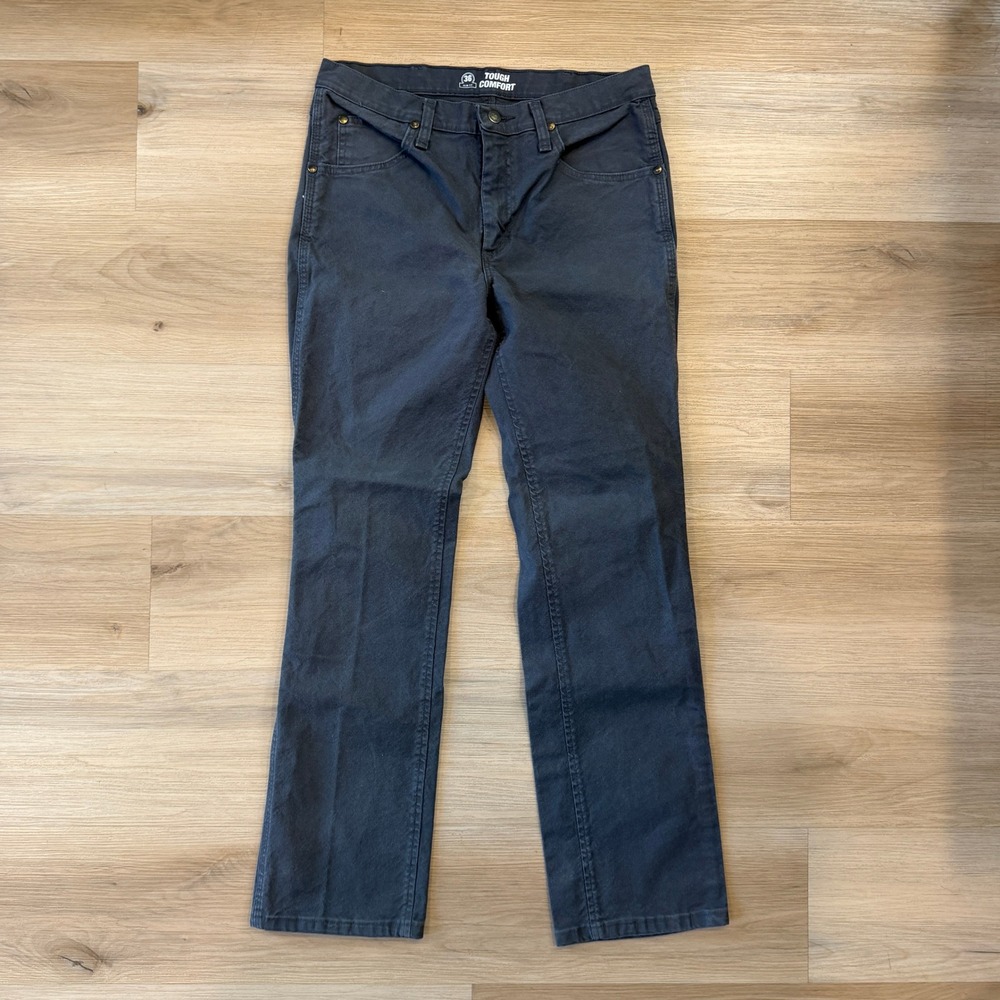 Men's Wrangler Tough Comfort Jeans 36 Slim Fit, Faded Gray, Size 32x32